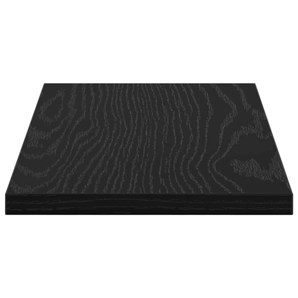 Boghylde Bræt 4 pcs Sort 40 x 20 x 1,5 cm Konstrueret træ