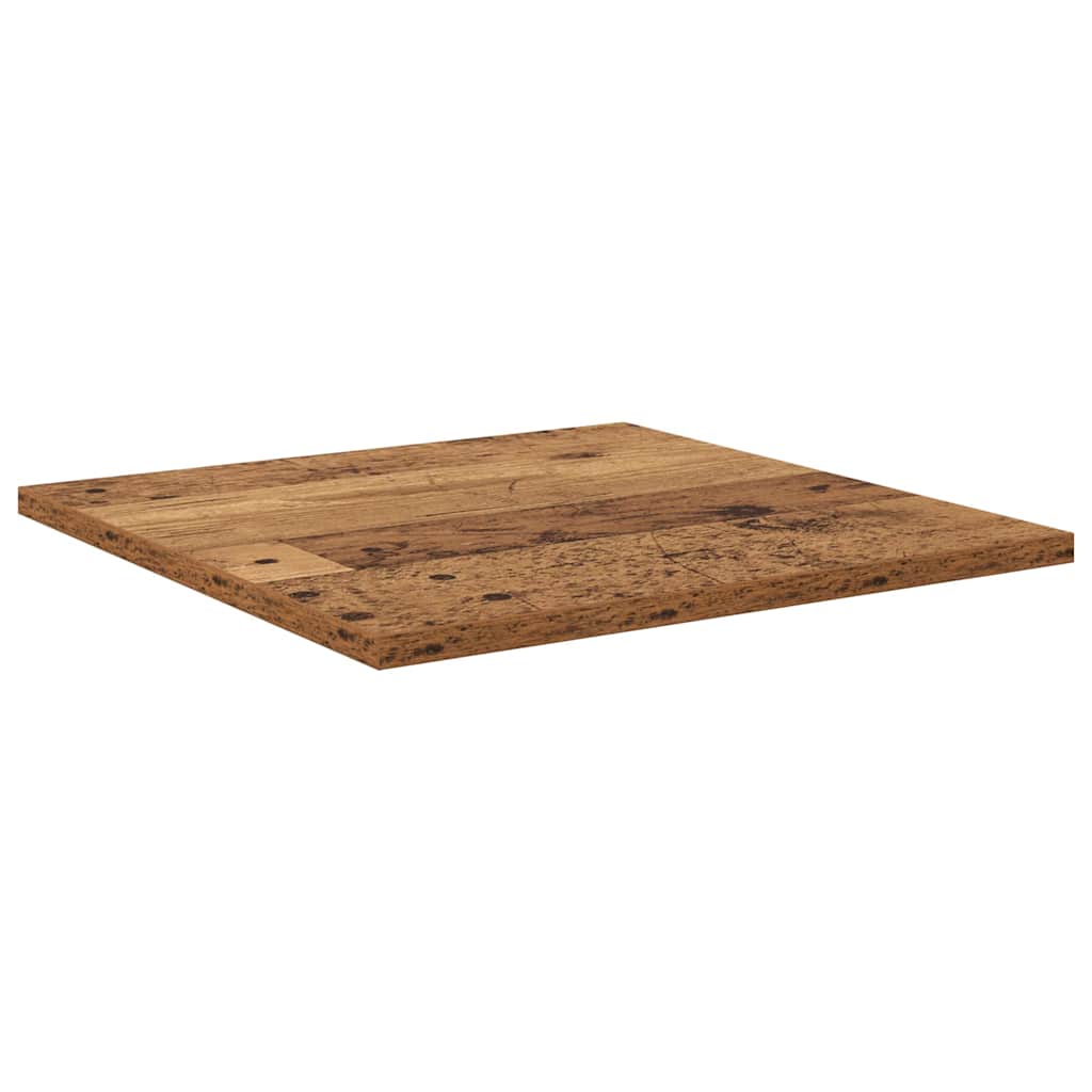 Boghylde Bræt 4 pcs Brun 40 x 40 x 1,5 cm Konstrueret træ