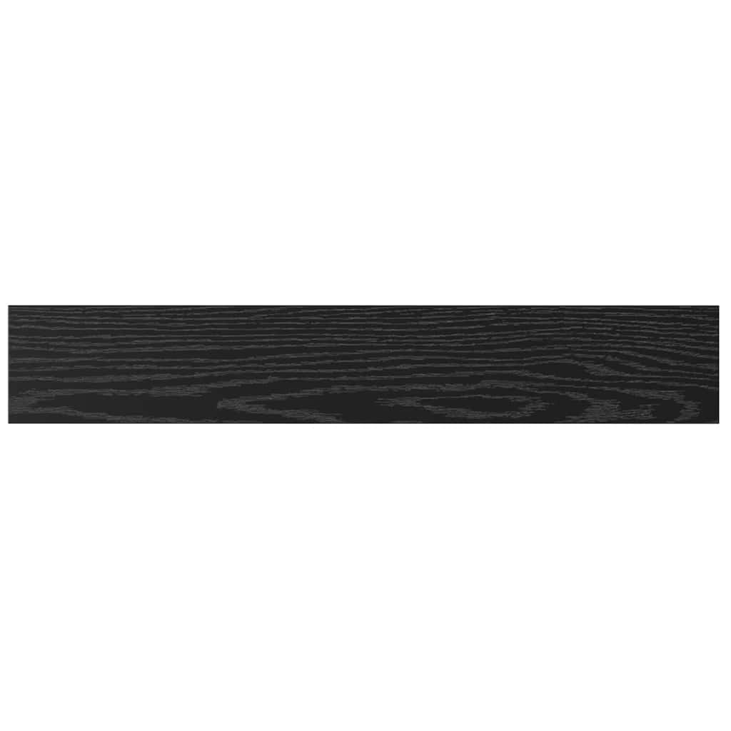 Boghylde Bræt 4 pcs Sort 60 x 10 x 1,5 cm Konstrueret træ