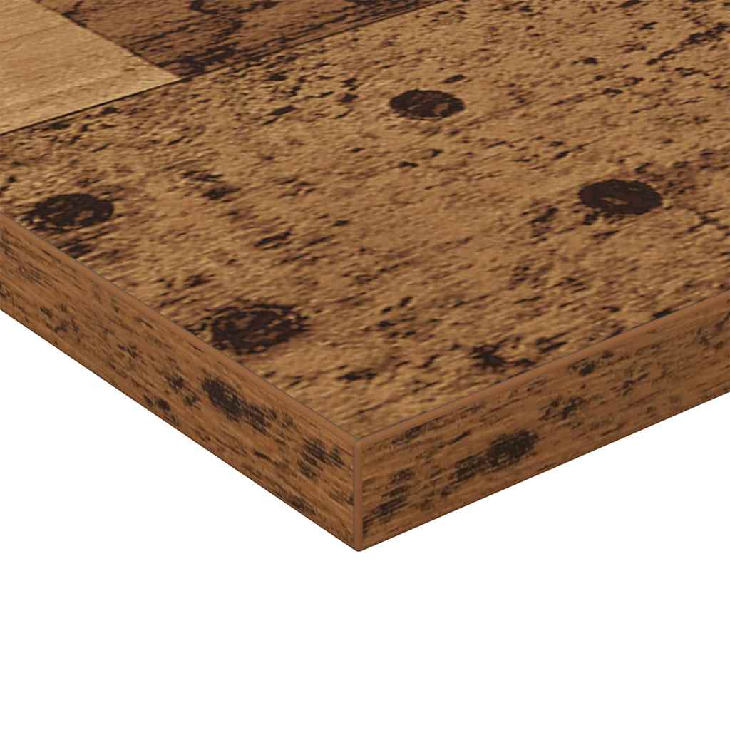 Boghylde Bræt 4 pcs Brun 60 x 40 x 1,5 cm Konstrueret træ
