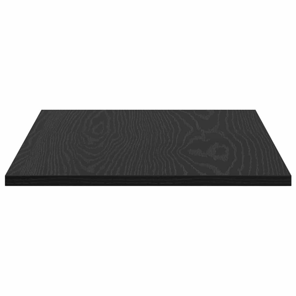 Boghylde Bræt 3 niveauer 4 stk. 60 x 40 x 1,5 cm Sort