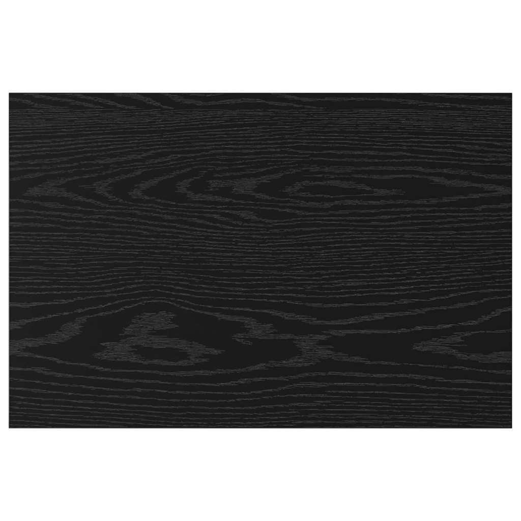 Boghylde Bræt 4 pcs Sort 60 x 40 x 1,5 cm Konstrueret træ