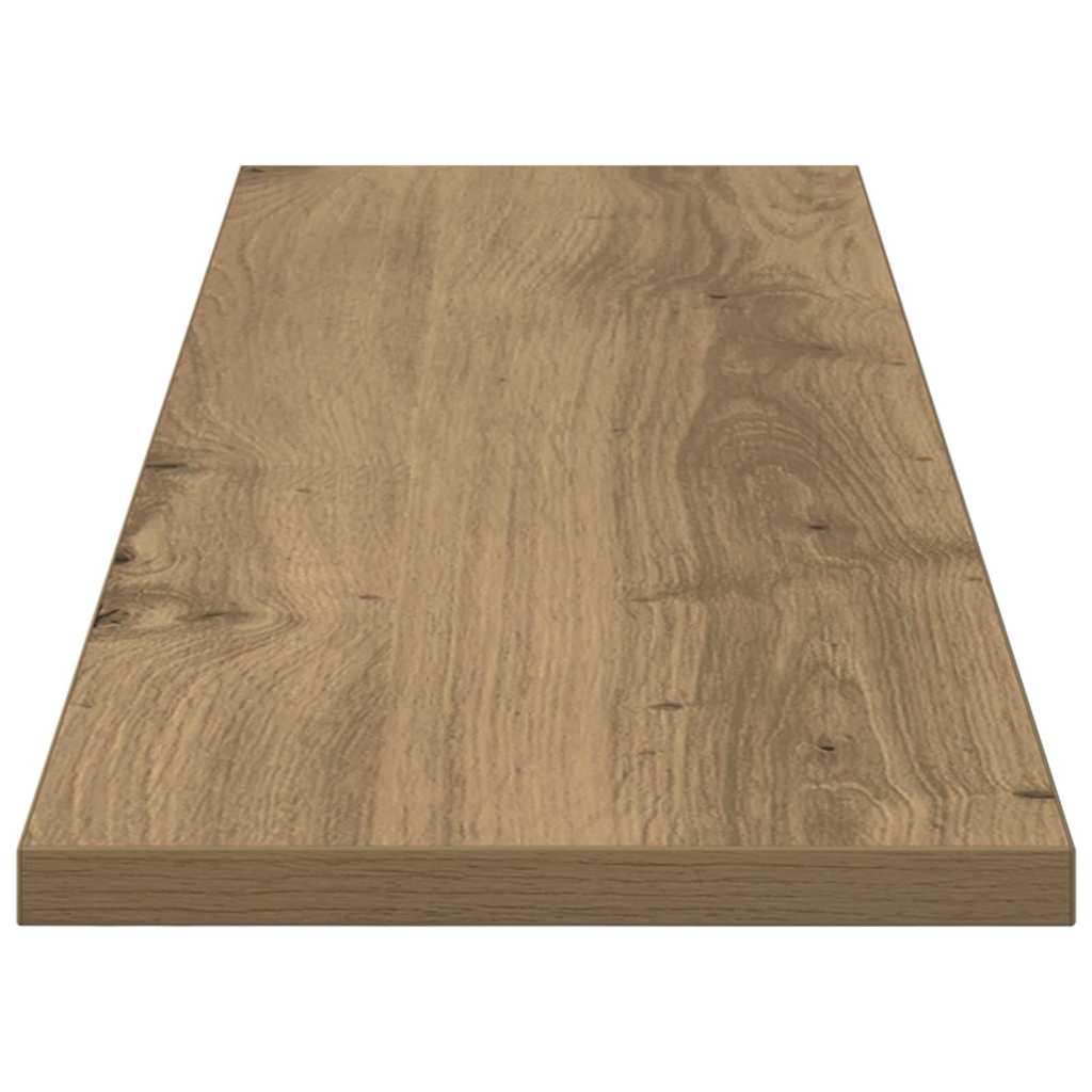 Boghylde Bræt 3 niveauer 4 pcs 80 x 20 x 1,5 cm Konstrueret træ