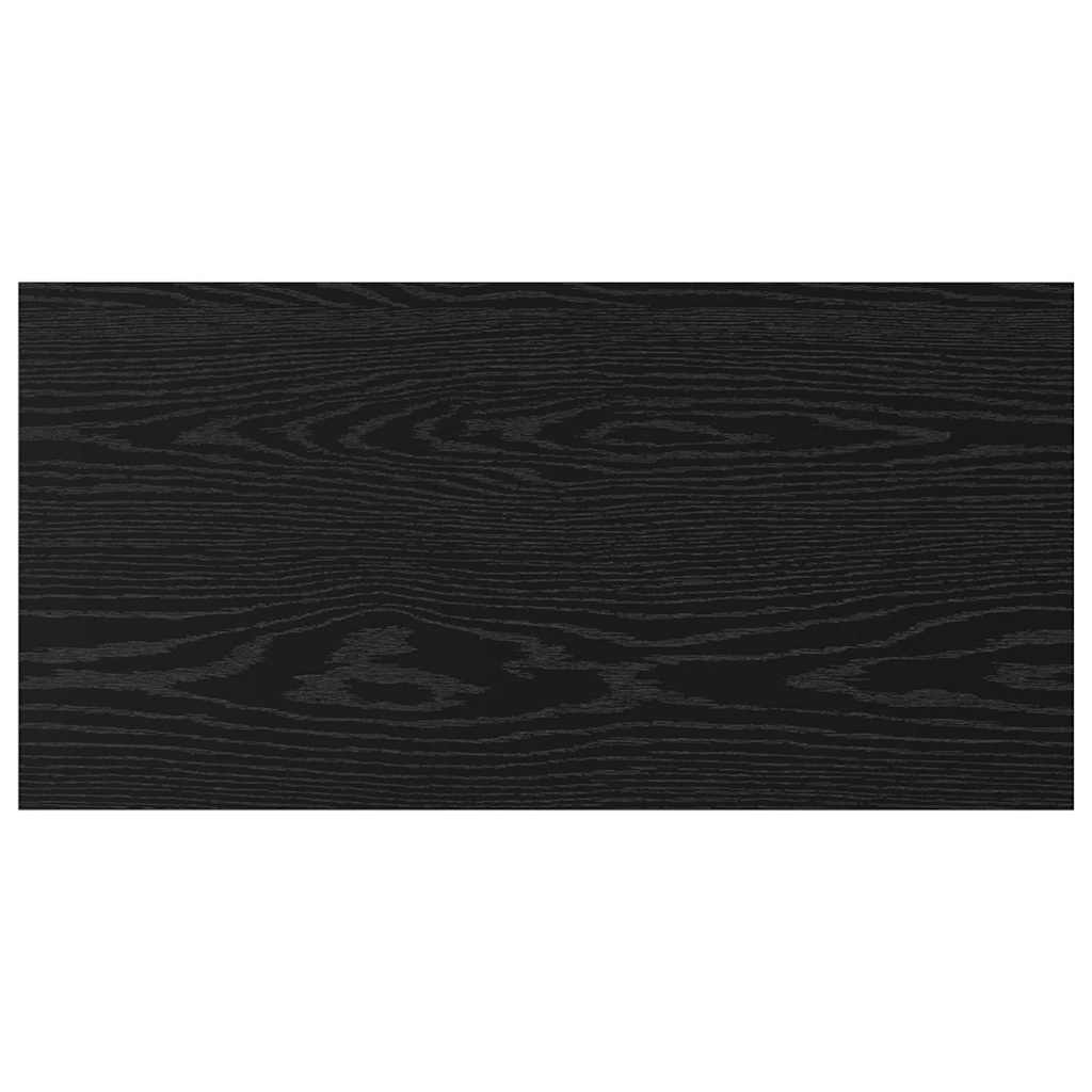 Boghylde Bræt 4 pcs Sort 80 x 40 x 1,5 cm Konstrueret træ
