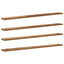 Boghylde Bræt 4 pcs Brun 100 x 10 x 1,5 cm Konstrueret træ