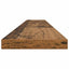 Boghylde Bræt 4 pcs Brun 100 x 10 x 1,5 cm Konstrueret træ