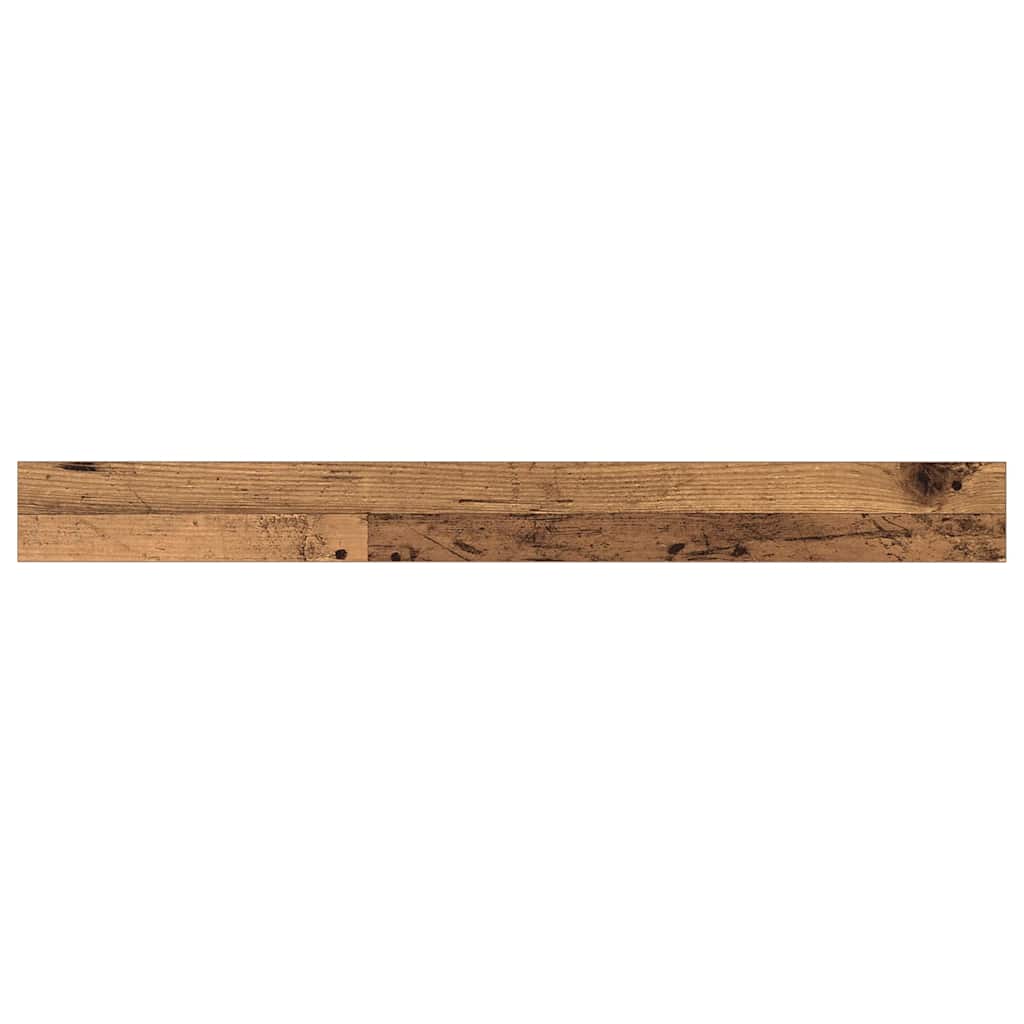 Boghylde Bræt 4 pcs Brun 100 x 10 x 1,5 cm Konstrueret træ