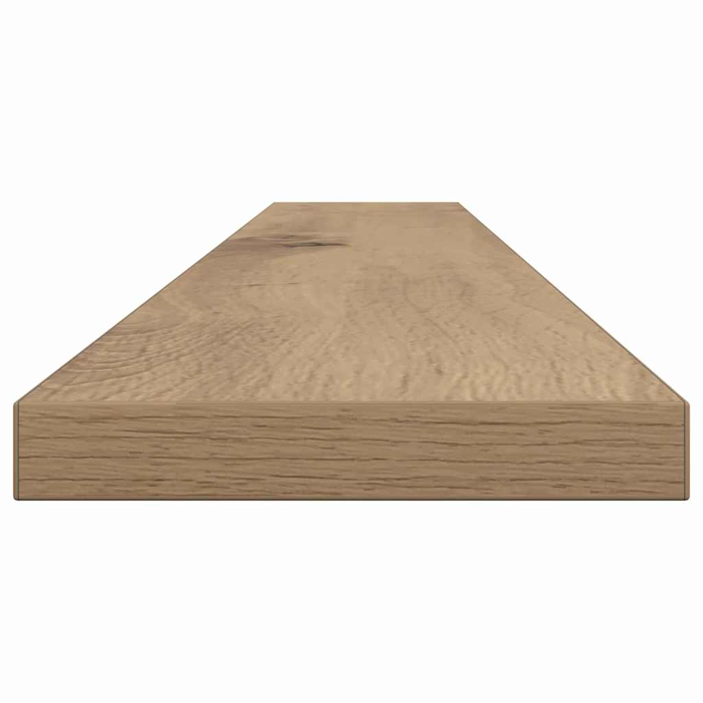 Boghylde Bræt 3 niveauer 4 pcs 100 x 10 x 1,5 cm Brun