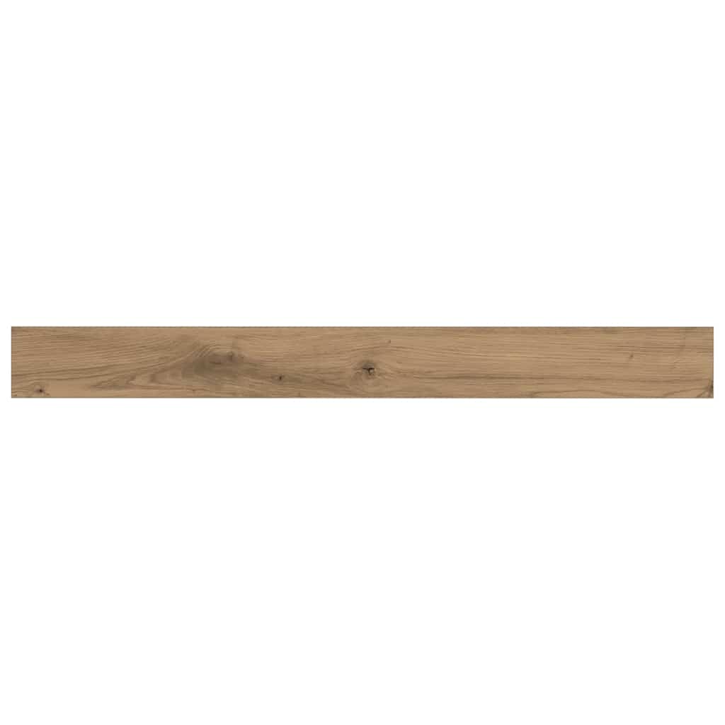Boghylde Bræt 3 niveauer 4 pcs 100 x 10 x 1,5 cm Brun