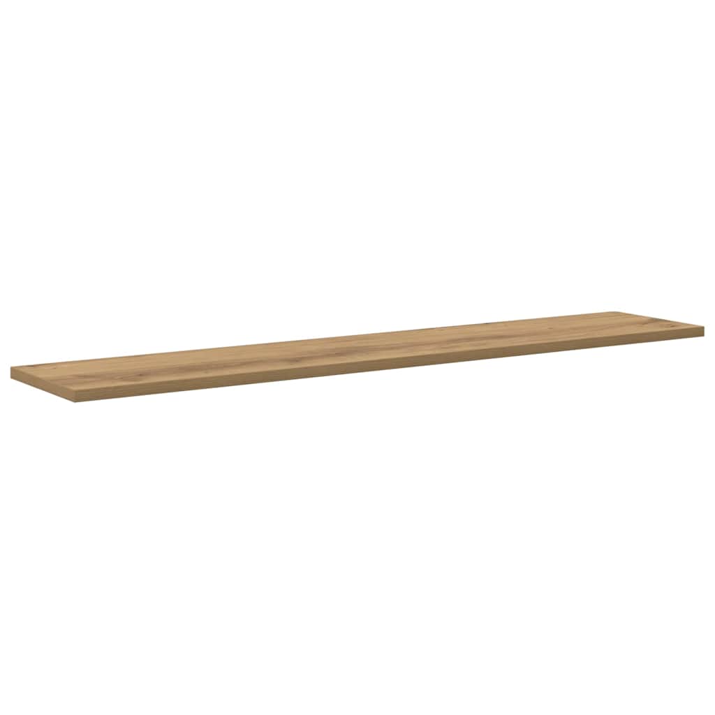 Boghylde Bræt 3 niveauer 4 pcs 100 x 20 x 1,5 cm Brun