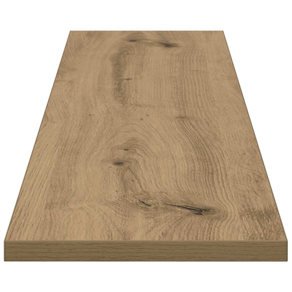 Boghylde Bræt 3 niveauer 4 pcs 100 x 20 x 1,5 cm Brun