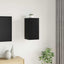 Væg TV Skab Sort eg 30,5 x 30 x 60 cm Konstrueret træ