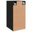 Væg TV Skab Sort eg 30,5 x 30 x 60 cm Konstrueret træ