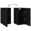 Væg TV Skab Sort eg 30,5 x 30 x 60 cm Konstrueret træ
