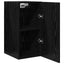 Væg TV Skab 2 pcs Sort eg 30,5 x 30 x 60 cm Konstrueret træ