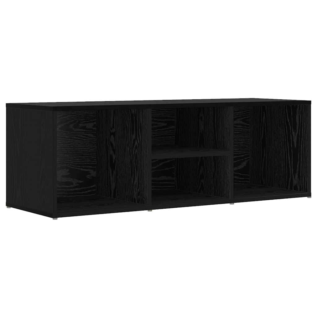 Sko bænk 102 x 35 x 35 cm Konstrueret træ Sort eg