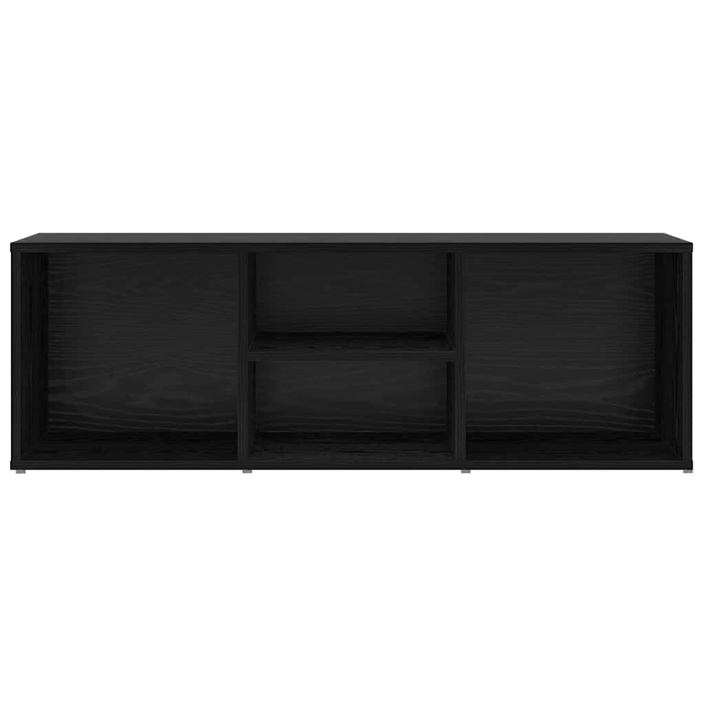 Sko bænk 102 x 35 x 35 cm Konstrueret træ Sort eg