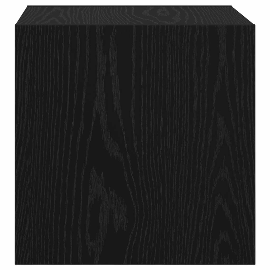 Vægskab 2 stk. Sort eg 37 x 37 x 37 cm Konstrueret træ