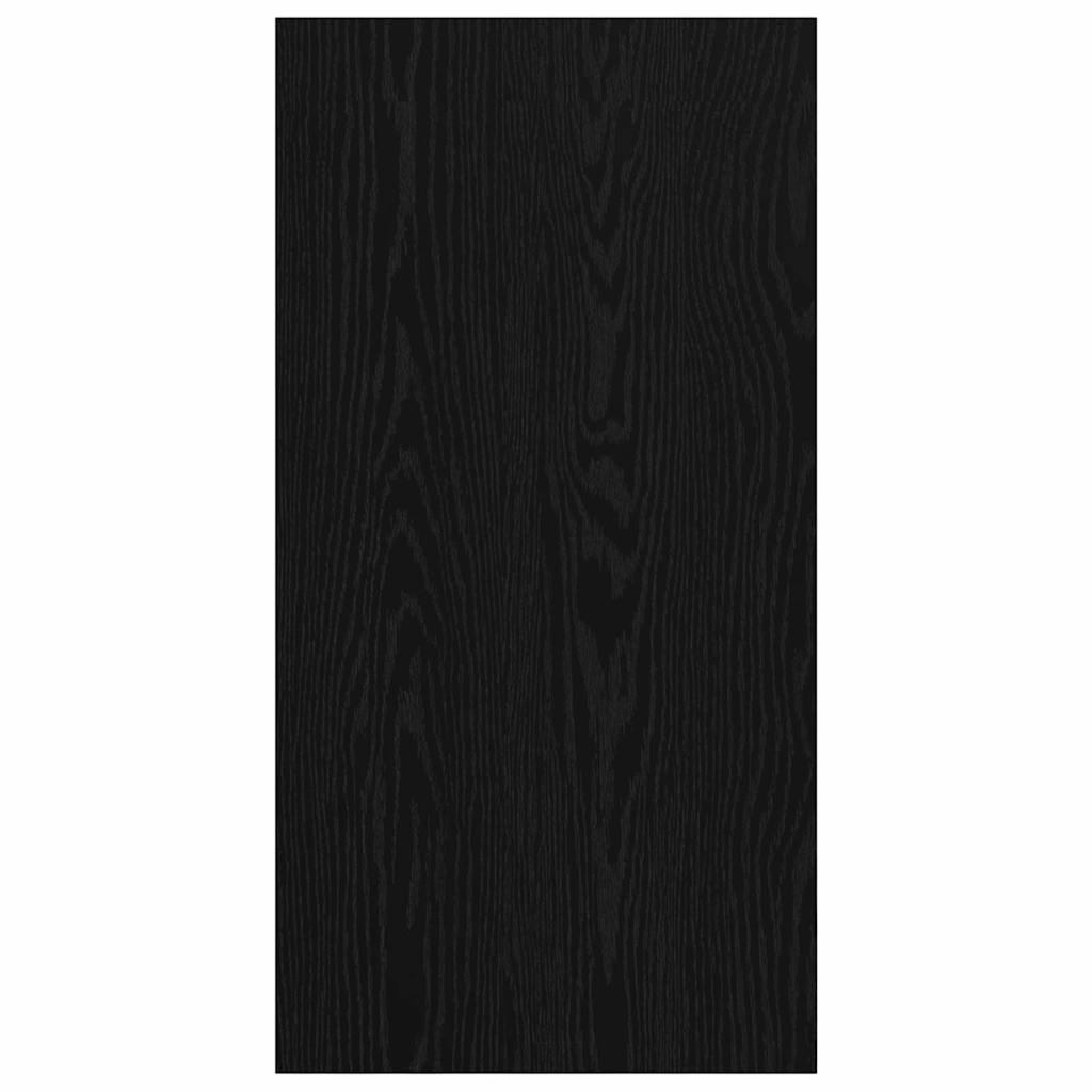 TV-møbelsæt Vægmonteret Sort eg 37 x 37 x 72 cm Konstrueret træ