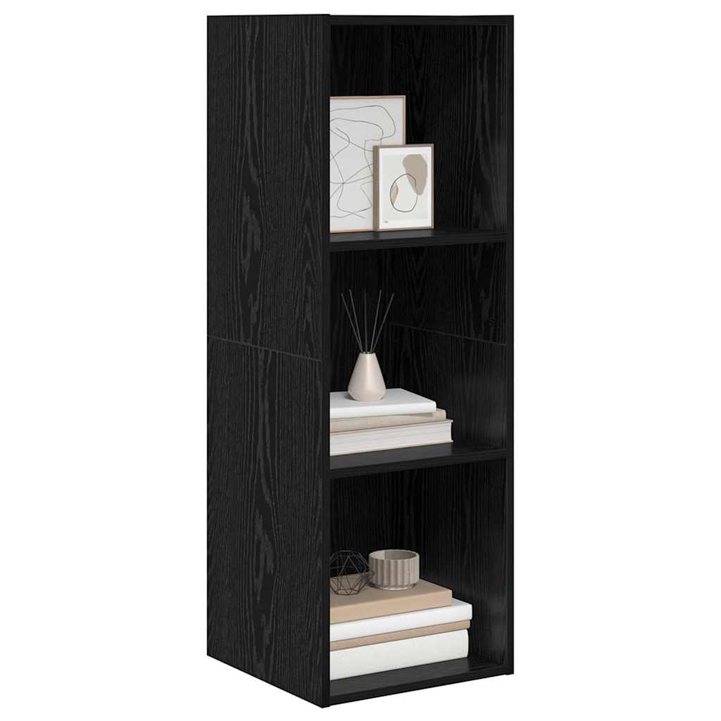 TV-møbelsæt Sort eg 37 x 37 x 107 cm Konstrueret træ