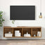 TV-møbelsæt Gammelt træ 37 x 37 x 142,5 cm Konstrueret træ