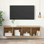 TV-møbelsæt 37 x 37 x 142,5 cm Artisan Egetræ Konstrueret træ