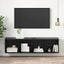 TV-møbelsæt Sort eg 37 x 37 x 142,5 cm Konstrueret træ