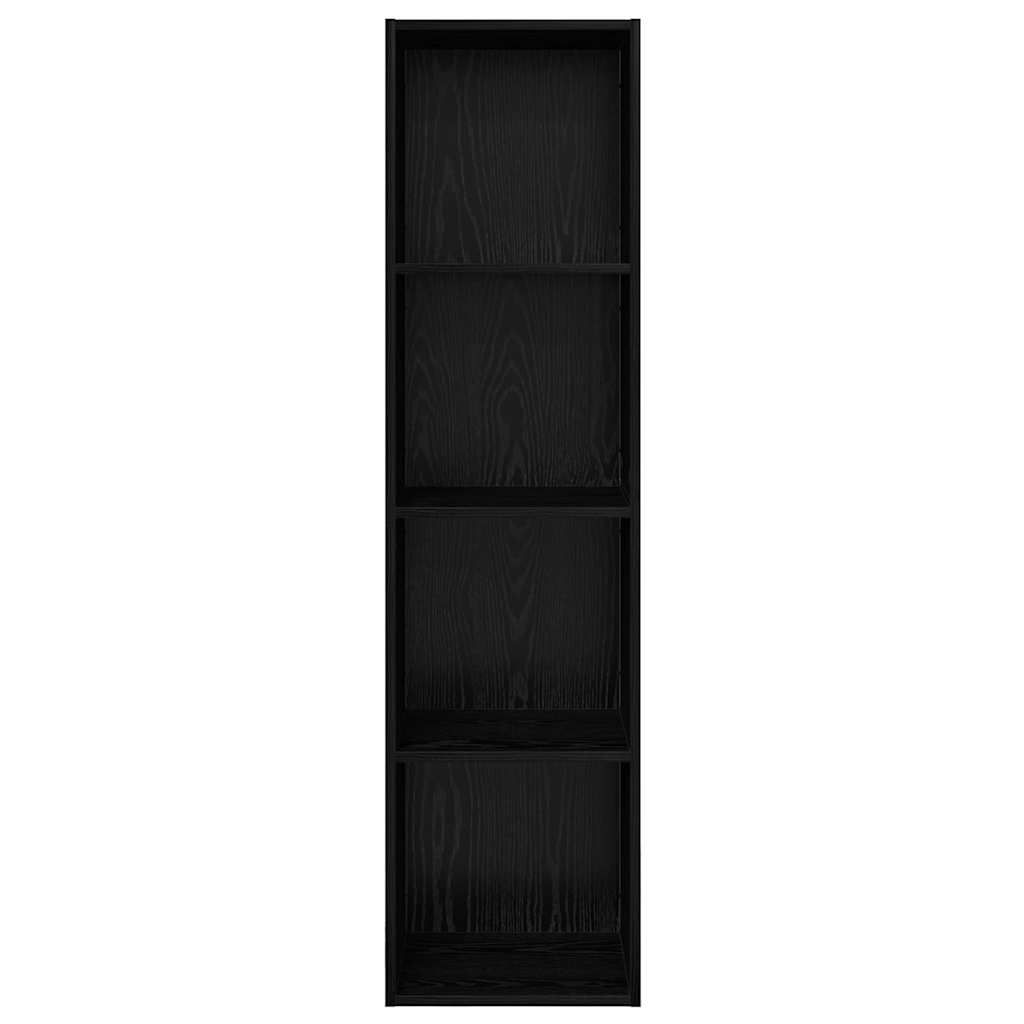 TV-møbelsæt Sort eg 37 x 37 x 142,5 cm Konstrueret træ