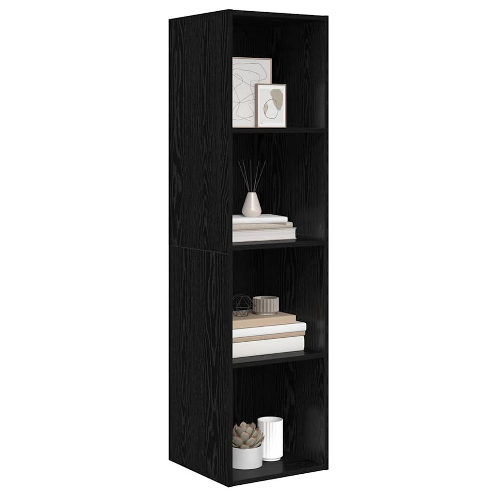 TV-møbelsæt Sort eg 37 x 37 x 142,5 cm Konstrueret træ