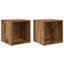 TV-møbelsæt 2 pcs Gammelt træ 37 x 35 x 37,5 cm Konstrueret træ