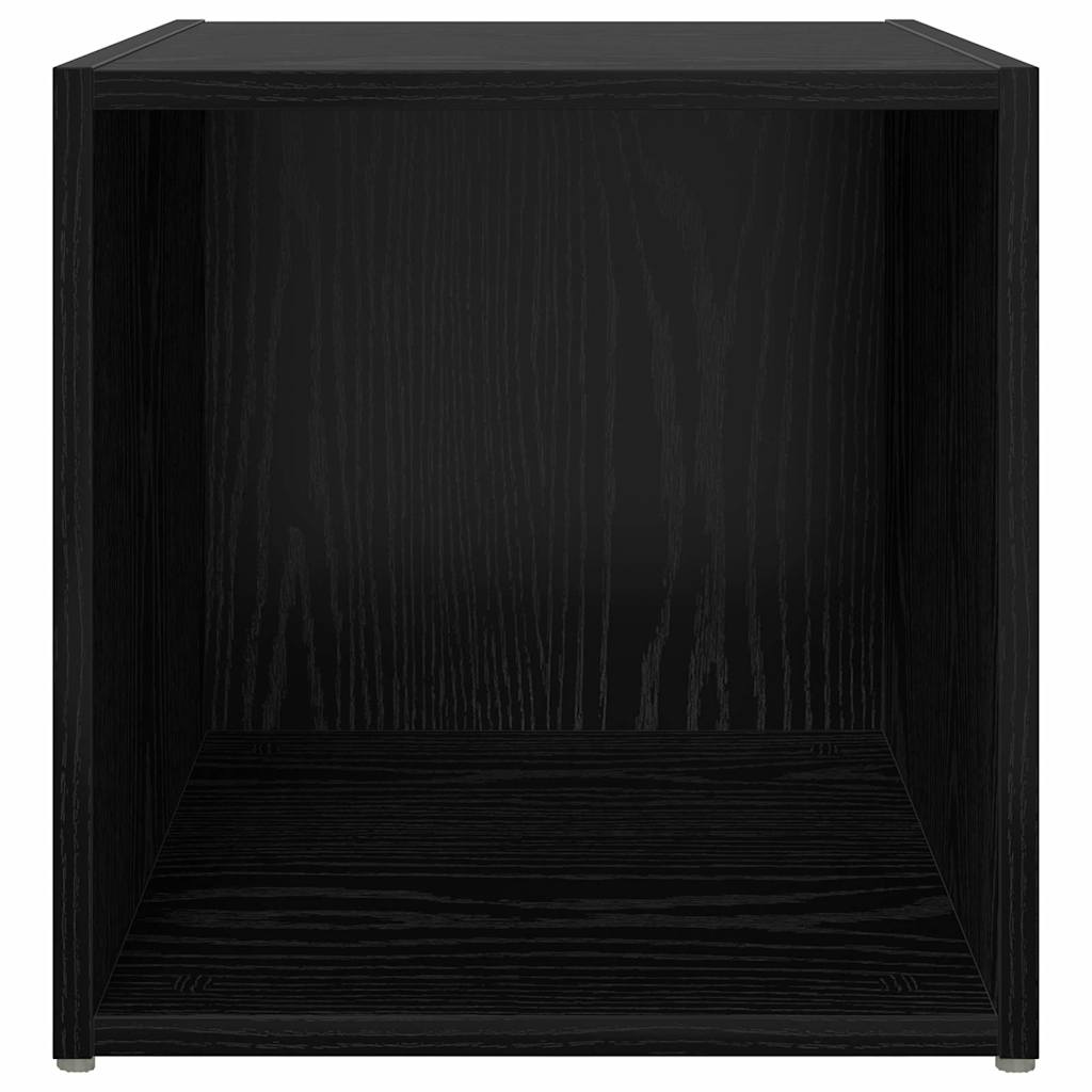 TV-møbelsæt 2 pcs 37 x 35 x 37,5 cm Sort Konstrueret træ