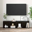 TV-møbelsæt 4 pcs Sort 37 x 35 x 37,5 cm Konstrueret træ