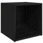 TV-møbelsæt 4 pcs Sort 37 x 35 x 37,5 cm Konstrueret træ