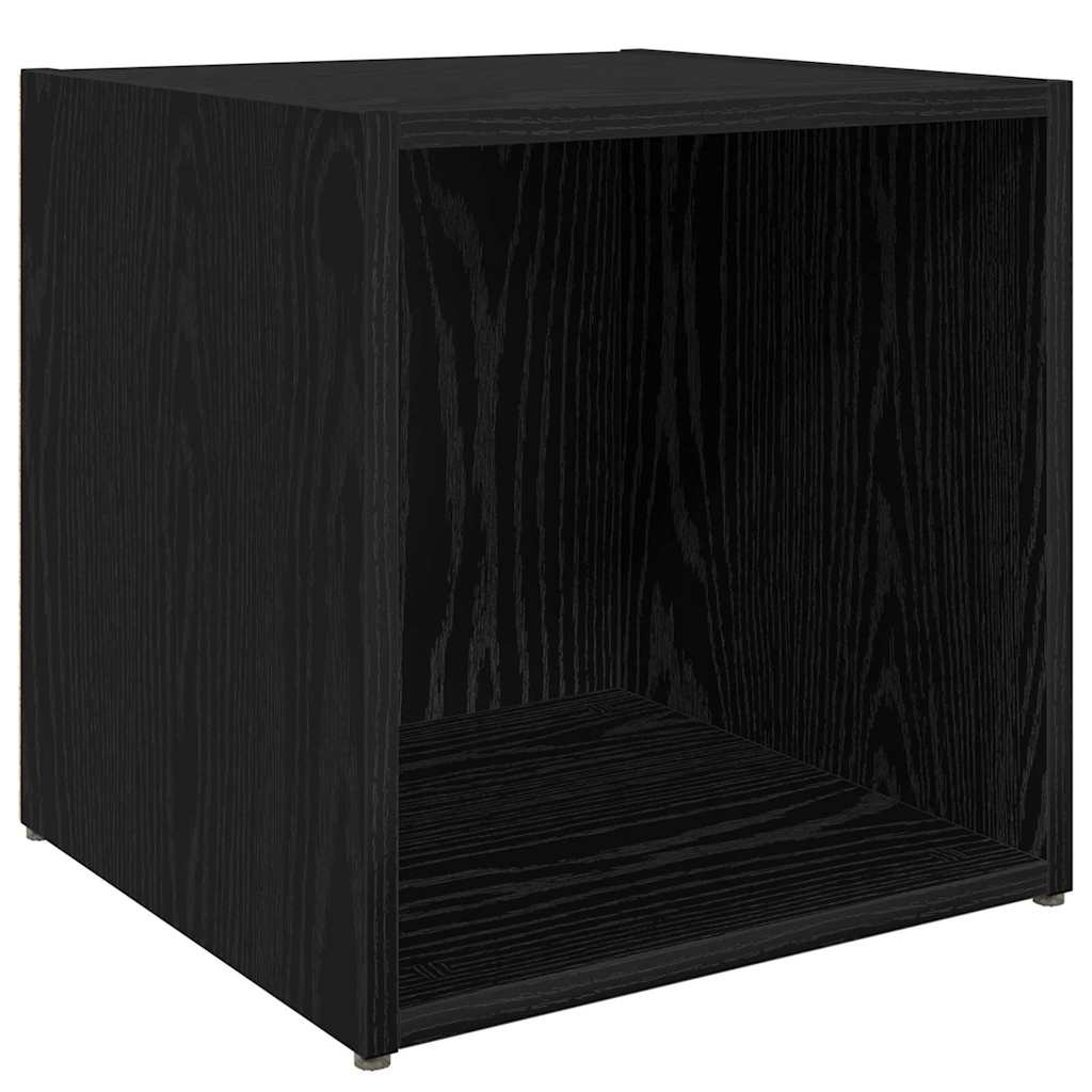 TV-møbelsæt 4 pcs Sort 37 x 35 x 37,5 cm Konstrueret træ