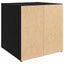 TV-møbelsæt 4 pcs Sort 37 x 35 x 37,5 cm Konstrueret træ