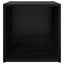 TV-møbelsæt 4 pcs Sort 37 x 35 x 37,5 cm Konstrueret træ