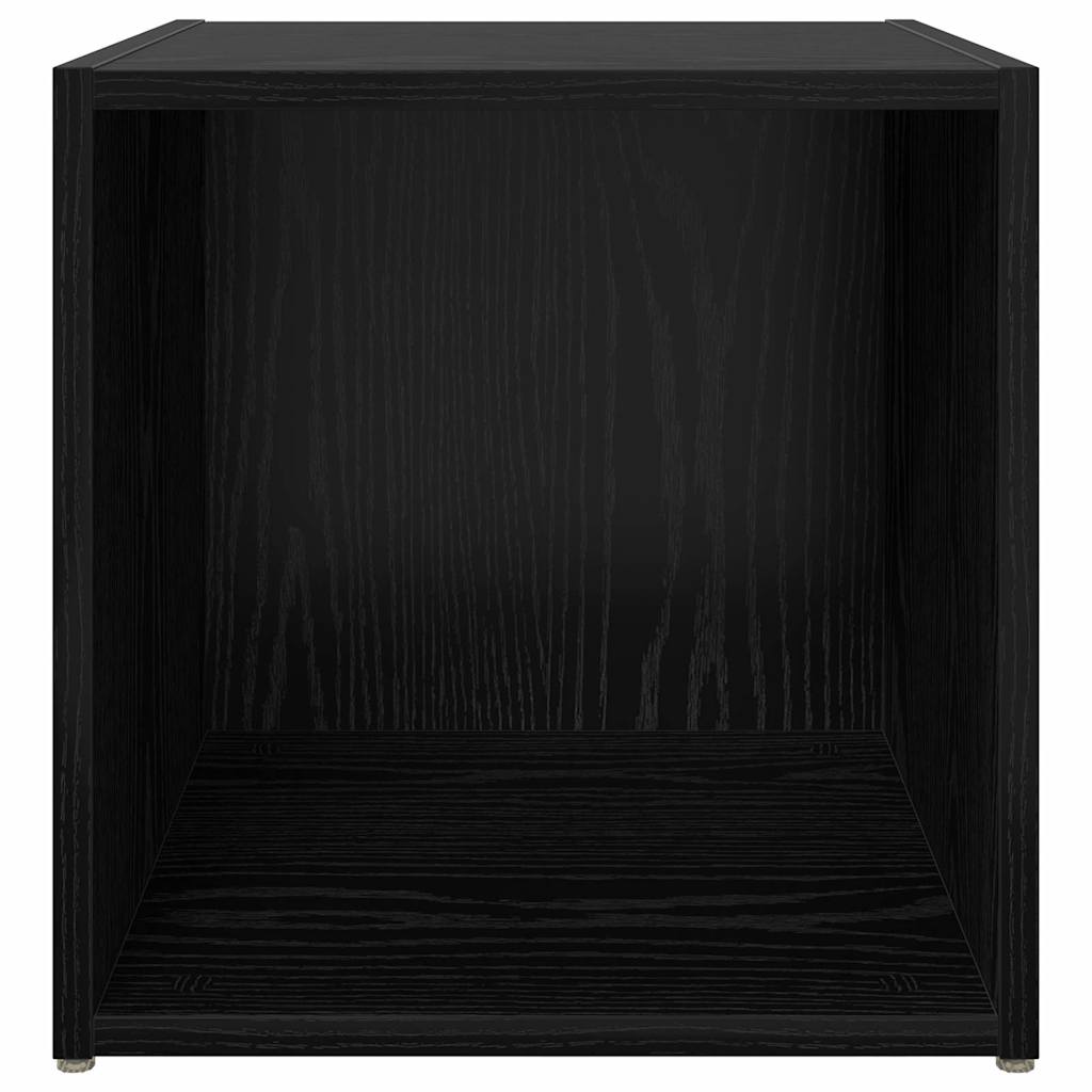 TV-møbelsæt 4 pcs Sort 37 x 35 x 37,5 cm Konstrueret træ