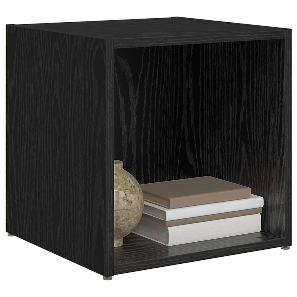 TV-møbelsæt 4 pcs Sort 37 x 35 x 37,5 cm Konstrueret træ