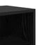 Natskab 2 pcs Sort eg 40 x 30 x 50 cm Konstrueret træ