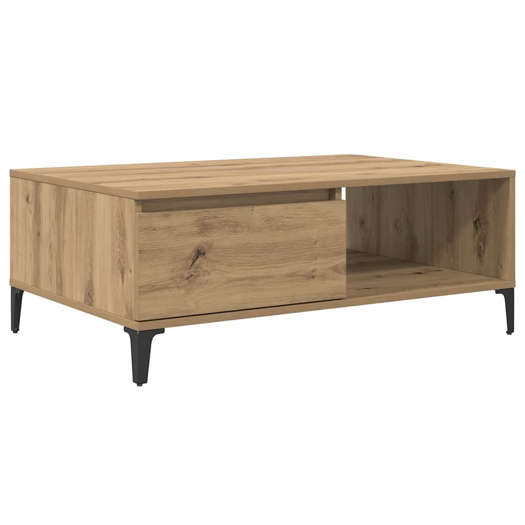 Sofabord artisan eg 90 x 60 x 35 cm Konstrueret træ