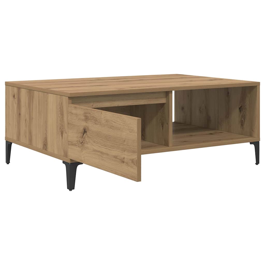 Sofabord artisan eg 90 x 60 x 35 cm Konstrueret træ