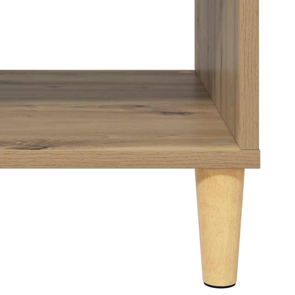 Sofabord Artisan Egetræ 102 x 55 x 35 cm Konstrueret træ