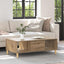 Sofabord Artisan Egetræ 102 x 55 x 35 cm Konstrueret træ