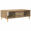 Sofabord Artisan Egetræ 102 x 55 x 35 cm Konstrueret træ