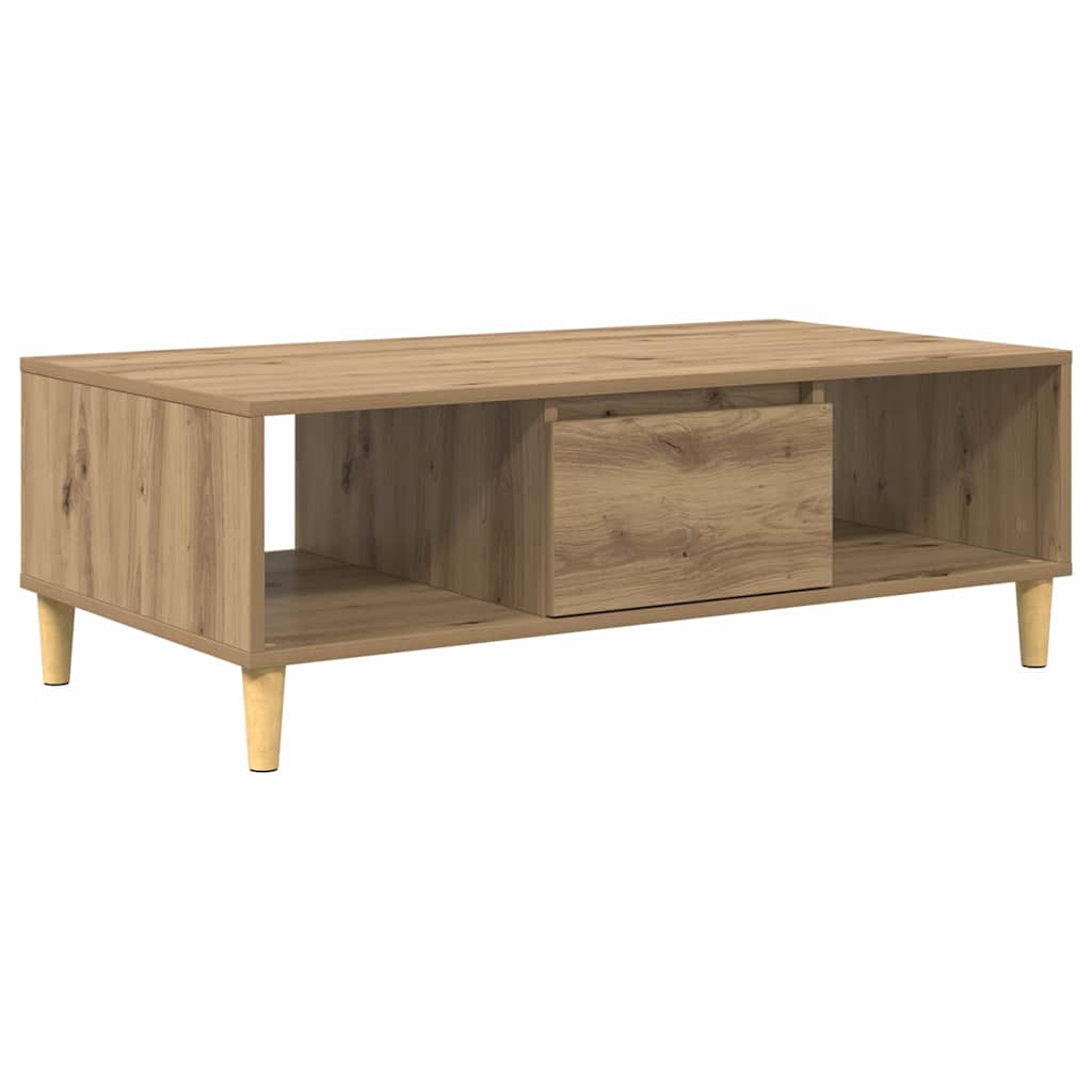 Sofabord Artisan Egetræ 102 x 55 x 35 cm Konstrueret træ