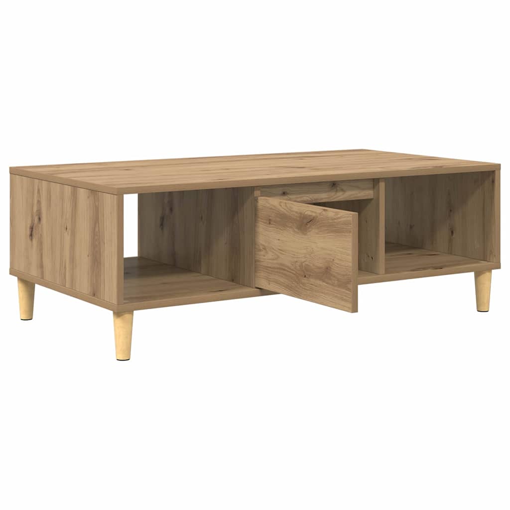 Sofabord Artisan Egetræ 102 x 55 x 35 cm Konstrueret træ