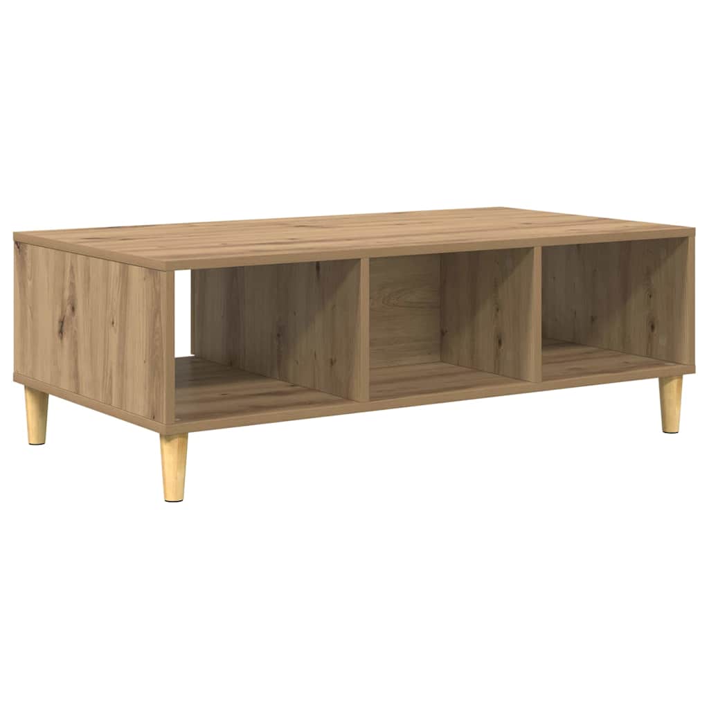 Sofabord Artisan Egetræ 102 x 55 x 35 cm Konstrueret træ