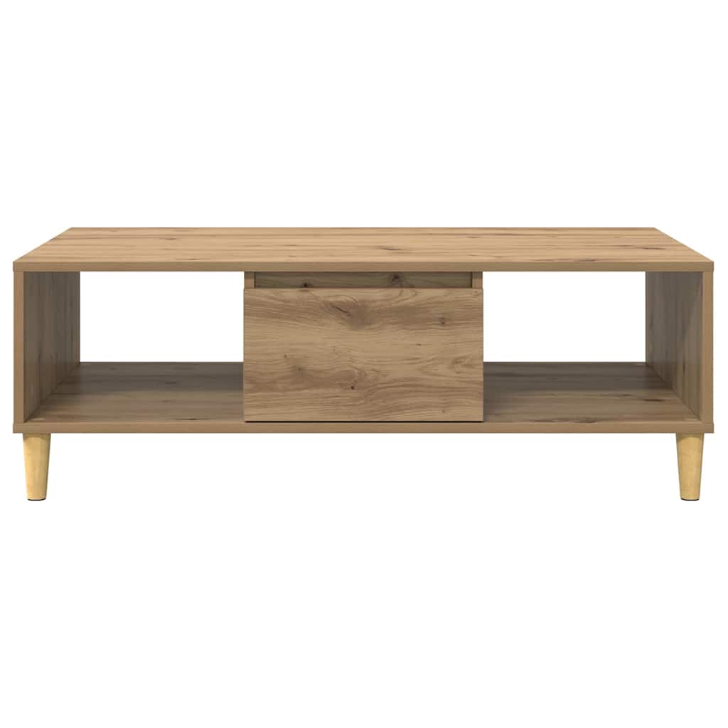 Sofabord Artisan Egetræ 102 x 55 x 35 cm Konstrueret træ