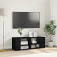 TV-møbelsæt Sort eg 102 x 35 x 35 cm Konstrueret træ