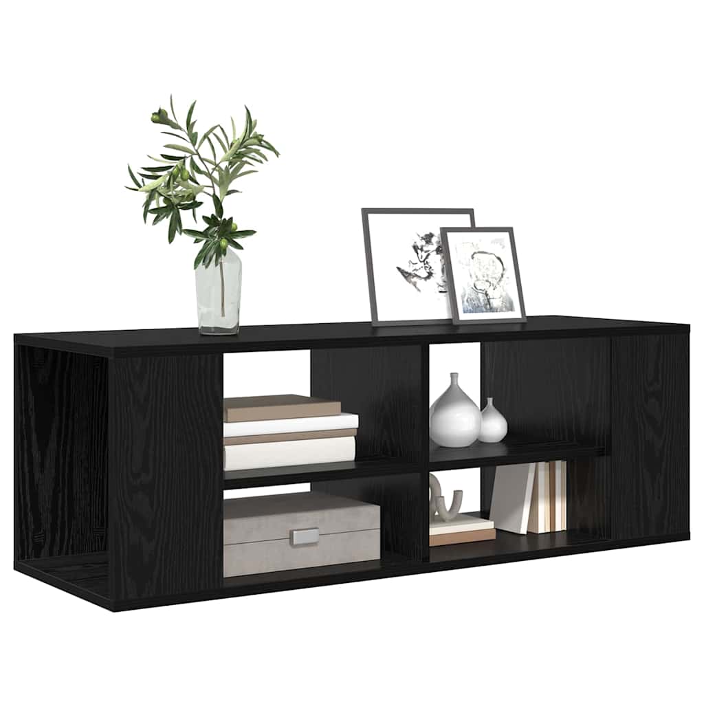 TV-møbelsæt Sort eg 102 x 35 x 35 cm Konstrueret træ